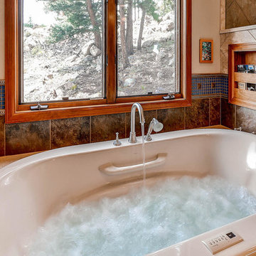 Mountain Views from this Spa Like Master Bath