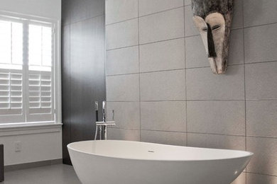 Inspiration for a contemporary bathroom remodel in DC Metro
