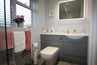 Photo of a contemporary bathroom in Wiltshire.