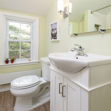 Mt. Airy, Philadelphia: Two Bathroom Remodel with Custom Shower Niches