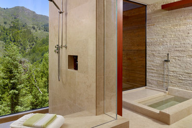 Inspiration for a contemporary bathroom remodel in San Francisco