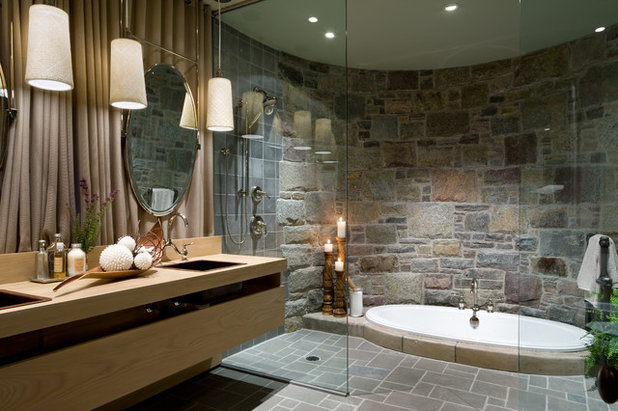Traditional Bathroom by Lisa Stevens & Company, Inc.