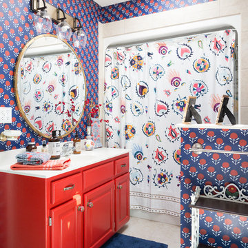 My Houzz: A Burst of Happy Colors in a Lakeside Missouri Home