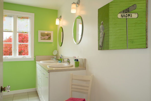 Eclectic Bathroom by Margot Hartford Photography