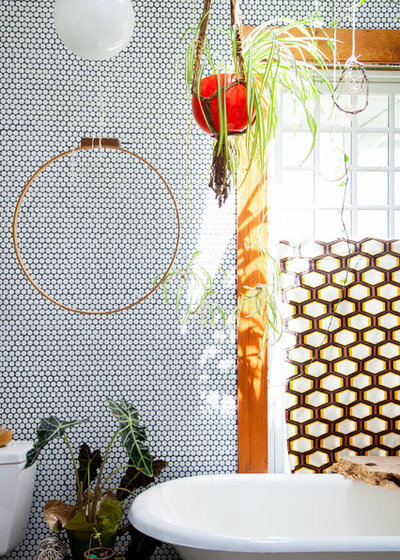 Eclectic Bathroom by Ellie Lillstrom Photography