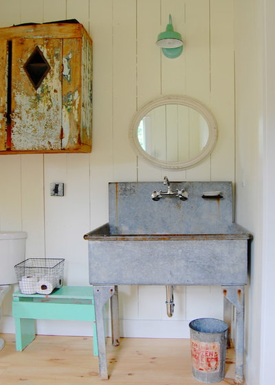 Farmhouse Bathroom by Corynne Pless