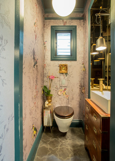 Eclectic Bathroom by Le Klein