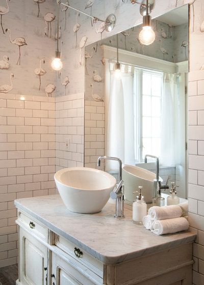 Eclectic Bathroom by Adrienne DeRosa