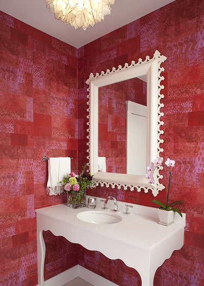 Eclectic Powder Room by TINEKE TRIGGS