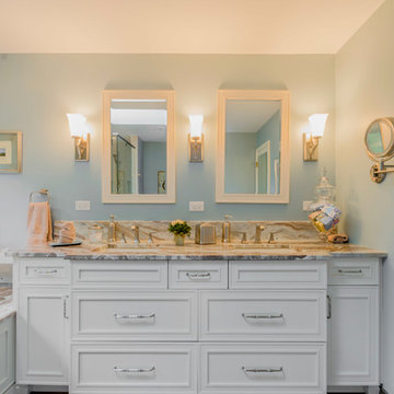 Naperville Master Bath with Crisp Transitional Styling