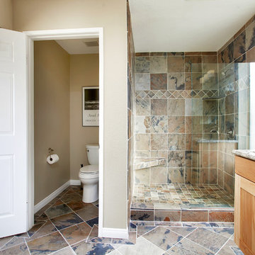 Natural Hickory Kitchen and Master Bath