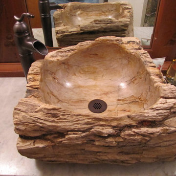 Natural Stone Sink - Petrified Wood