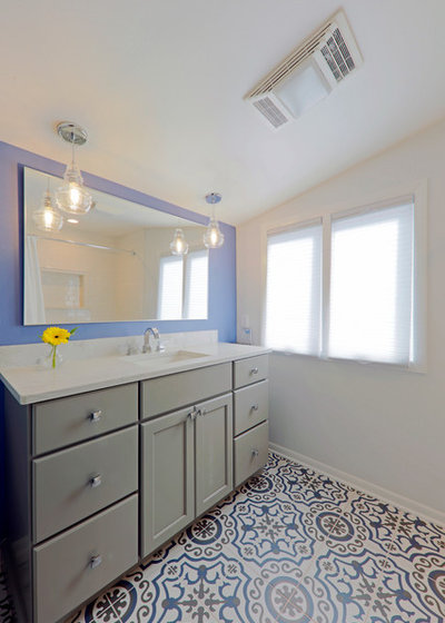 Transitional Bathroom by RJ Builders, Inc.