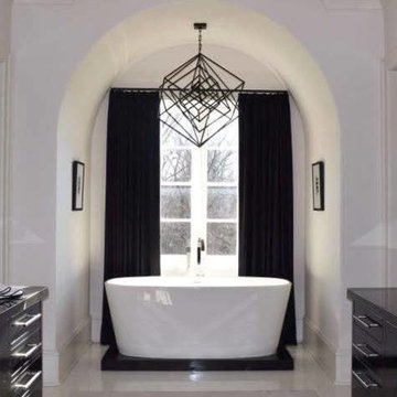 Nero Marquina Marble Bathroom