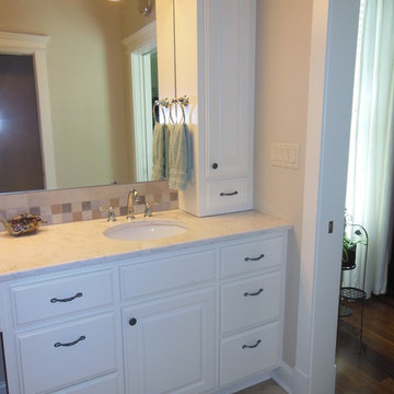 New custom kitchen and bathroom cabinets/trim