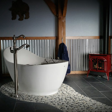 New! Larimer County- Contemporary Master Bath Remodel
