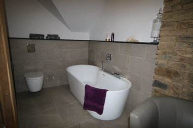 Contemporary bathroom in Devon.