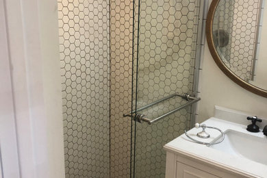 New shower and vanity