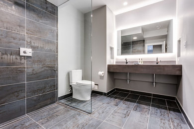 Bathroom - modern bathroom idea in Baltimore