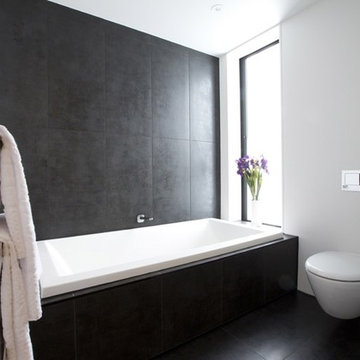 New York Nero Tiled Bathroom - 5 Lombardia Way, Karaka