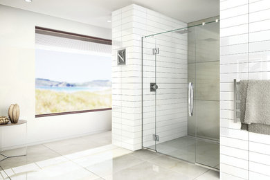 Inspiration for a modern bathroom remodel in Auckland