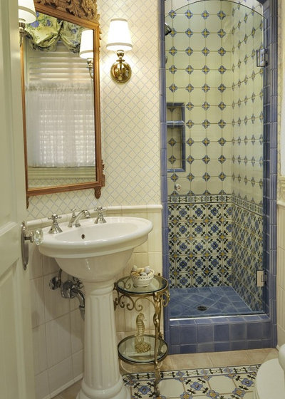 American Traditional Bathroom by Denise Foley Design Inc