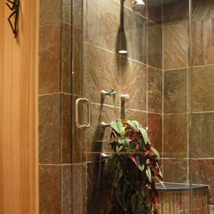 75+ Badezimmer mit Schieferfliesen und Sauna Ideen & Bilder - Februar