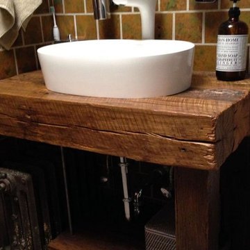 NJ Rustic Bath Vanity - Reclaimed Barnwood