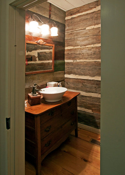 Rustic Bathroom by Alan Clark Architects, LLC