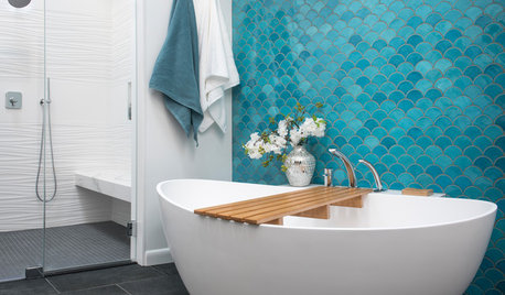Custom Tile and Dream Vanity Storage Set This Bathroom Apart
