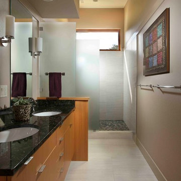 Northwest Modern Rural Residence Bathroom