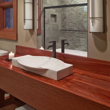 Northwest Wood & Stone Bathroom