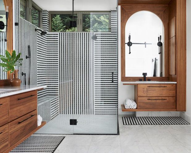 Современный Ванная комната by Allison Lind Interiors