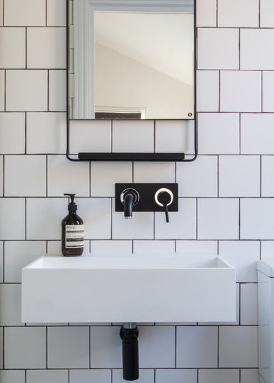 Industrial Bathroom by Honeybee Interiors and Joinery