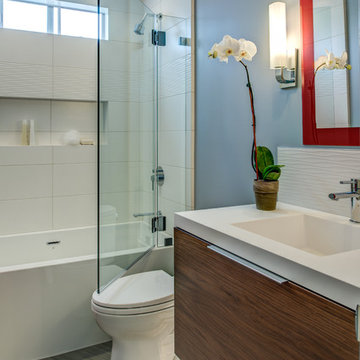 Oakland Grand Lake Modern Guest Bath