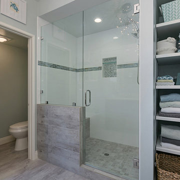 Oceanside Master Bathroom with Shower Pony Wall