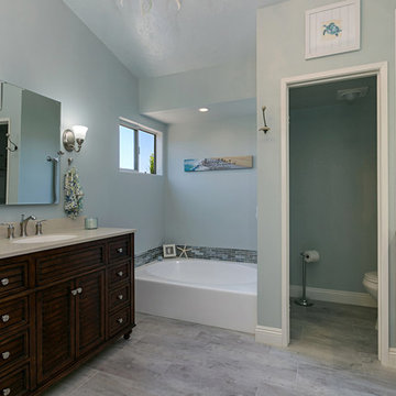 Oceanside Coastal Master Bathroom Renovation by Classic Home Improvements