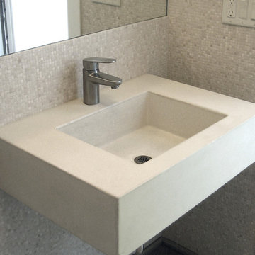 Off White Concrete ADA Compliant Bathroom Sink