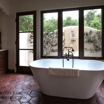 Ojai Spanish Mission Style Tub and outdoor shower