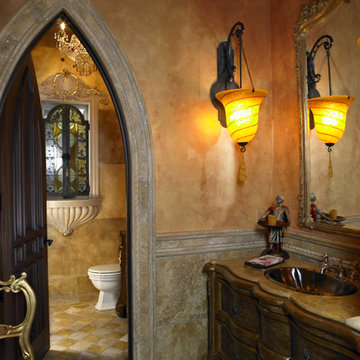 Old World Bathroom by Tampa Home Builders Alvarez Homes (813) 701-3299