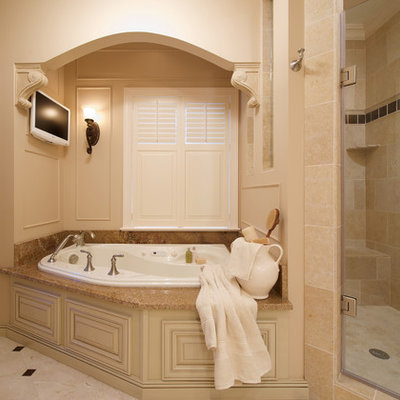 Example of a classic corner bathtub design in DC Metro
