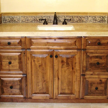 Old World Tuscan Guest Vanity