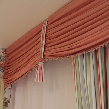 Older style...Fresh and updated drapery and valances