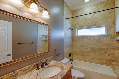 Bathroom - mid-sized transitional bathroom idea in Tampa