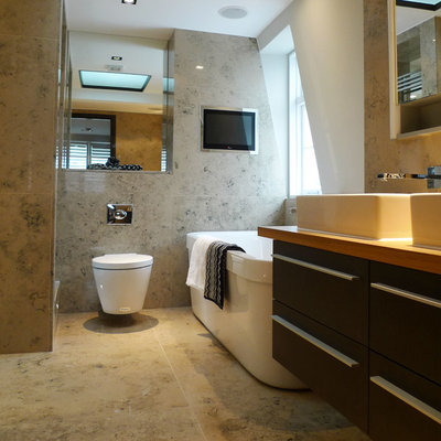 Contemporary Bathroom by Warren Rosing Architects