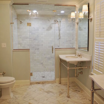 Open Vanity & Steam Shower Bathroom