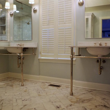 Open Vanity & Steam Shower Bathroom