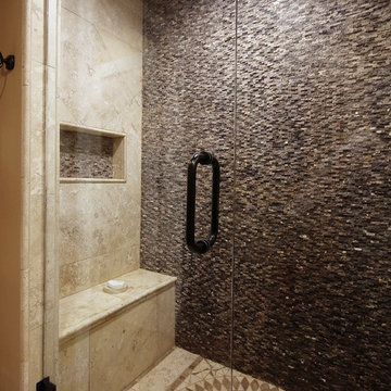 Opened Rustic Master Bathroom in Chicago Northwest Suburbs