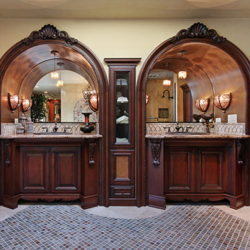 Orange County Tustin/ Santa Ana Elegant Cherry Master Suite Cabinetry