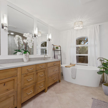 Organic Industrial Master Bath
